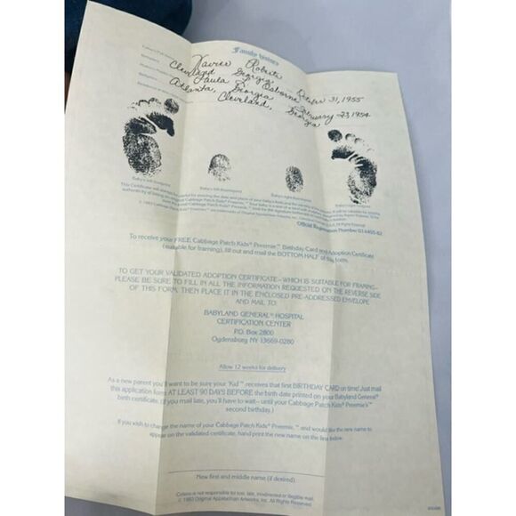 1982 Vintage Cabbage Patch Kids Caucasian Boy Doll Emil Grover - Picture 6 of 7